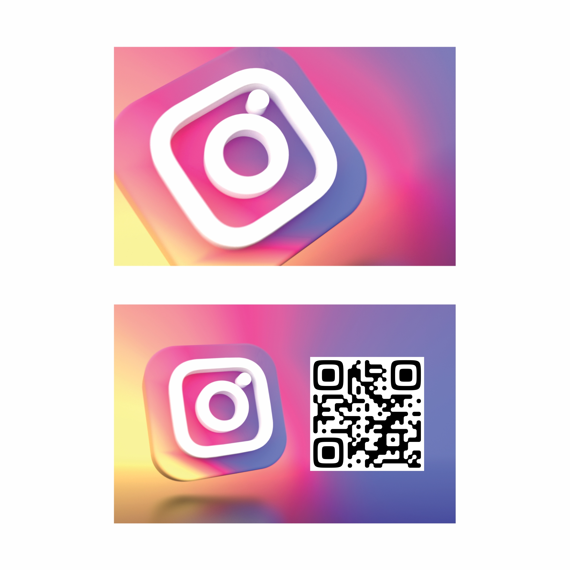 Instagram карта с QR код